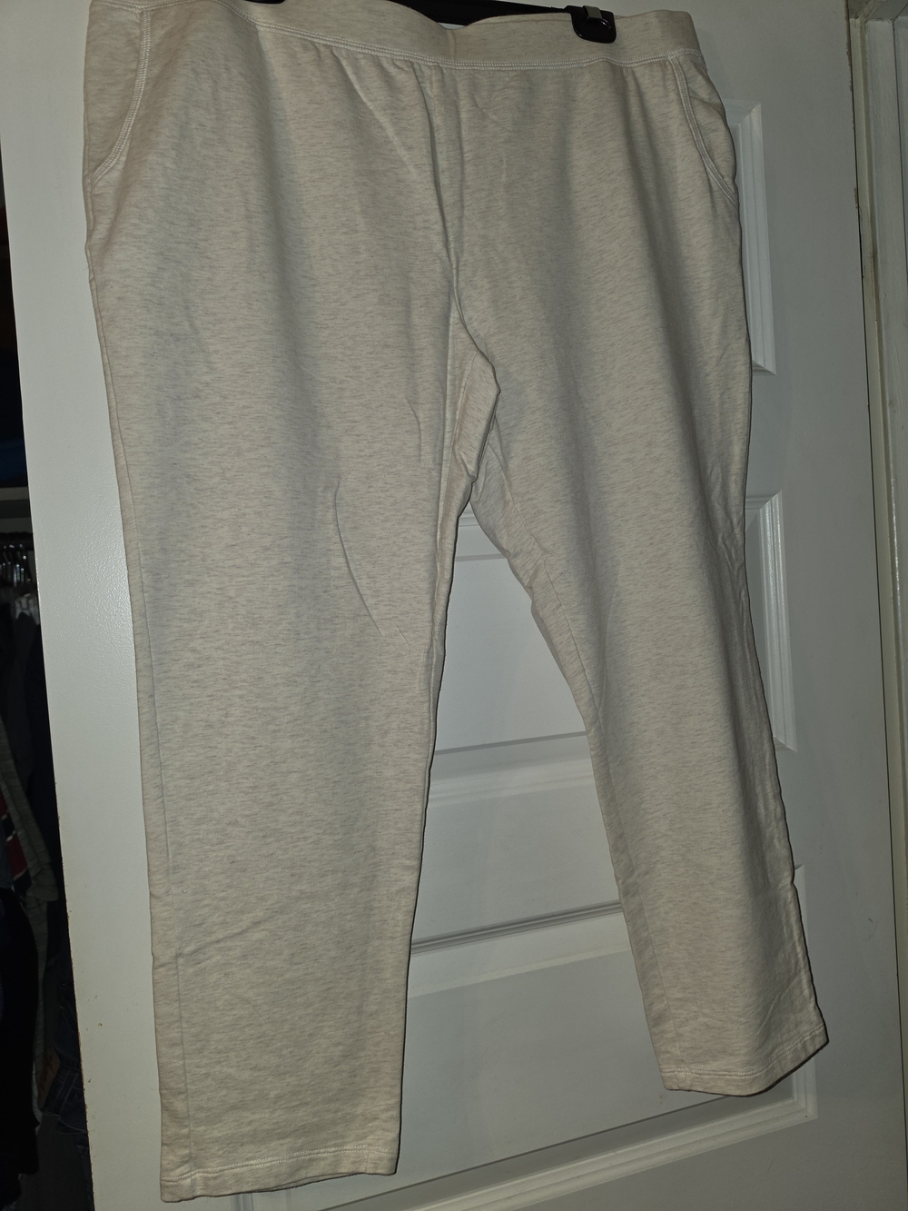 Women's Cream Pull-On Jogger Pants
